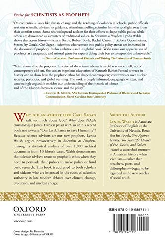 Scientists as Prophets: A Rhetorical Genealogy