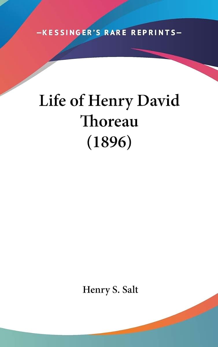 Life of Henry David Thoreau (1896)