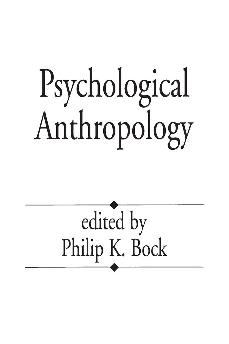 Psychological Anthropology
