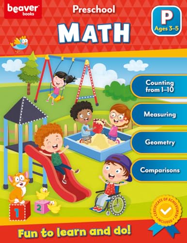 Head Start Math Head Workbooks: Ages 3-4 - Preschool Prep with Sticker Sheet (Preschool Workbook)