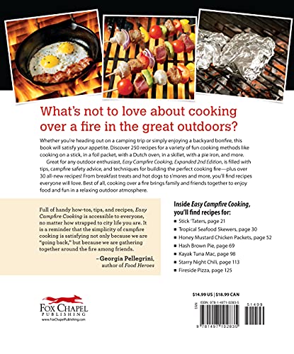 Easy Campfire Cooking, Expanded 2nd Edition: 250+ Family Fun Recipes for Cooking Over Coals and In the Flames with a Dutch Oven, Foil Packets, and More! (Fox Chapel Publishing) For Camping or Scouts