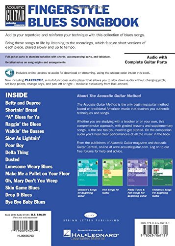 Fingerstyle Blues Songbook: Learn to Play Country Blues, Ragtime Blues, Boogie Blues & More (Acoustic Guitar Private Lessons)