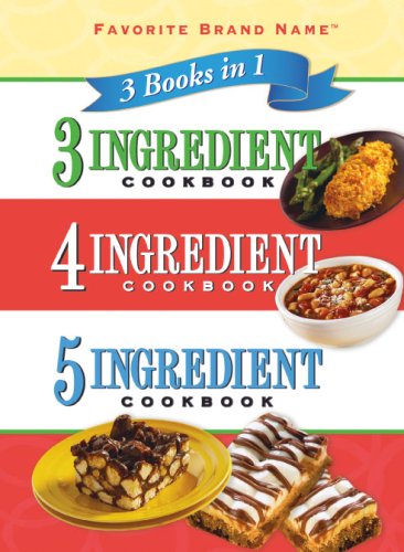 3 Books in 1 3-4-5- Ingredient Cookbook