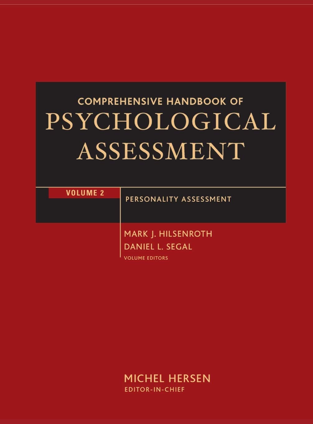 Comprehensive Handbook of Psychological Assessment, Volume 2: Personality Assessment