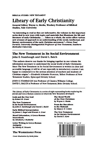 The New Testament in Its Social Environment (Library of Early Christianity)