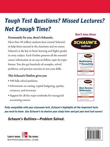Schaum's Outline of Managerial Accounting, 2nd Edition (Schaum's Outlines)