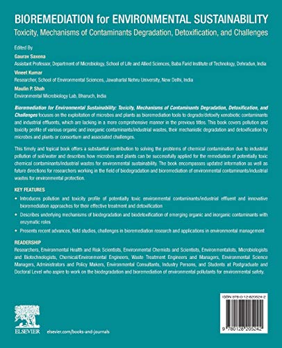 Bioremediation for Environmental Sustainability: Toxicity, Mechanisms of Contaminants Degradation, Detoxification and Challenges