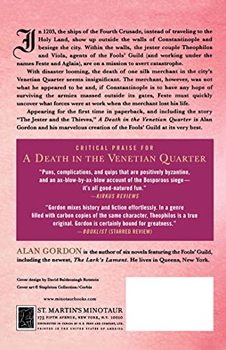 A Death in the Venetian Quarter: A Medieval Mystery (Fools' Guild Mysteries, 3)