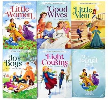 Louisa May Alcott Family Favorites Collection 6 Books Box Set (Eight Cousins, Good Wives, Little Men, Little Women, Jo's Boys & My Journal)