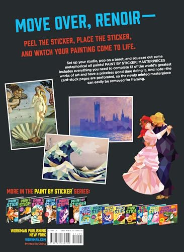 Paint by Sticker (Official): Masterpieces: Re-create 12 Iconic Artworks One Sticker at a Time!