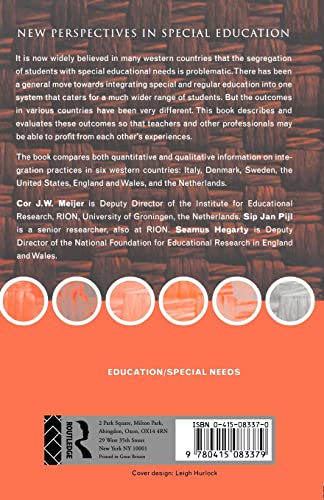 New Perspectives in Special Education: A Six-country Study of Integration