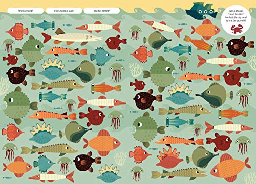 Find Me! Adventures in the Ocean: Play Along to Sharpen Your Vision and Mind (Happy Fox Books) Help Bernard the Wolf Play Hide-and-Seek with Friends; Search for Over 100 Hidden Objects & Animals