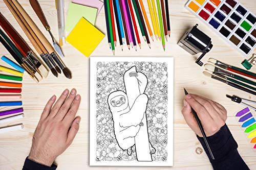 Pooping Animals: A Funny Coloring Book for Adults