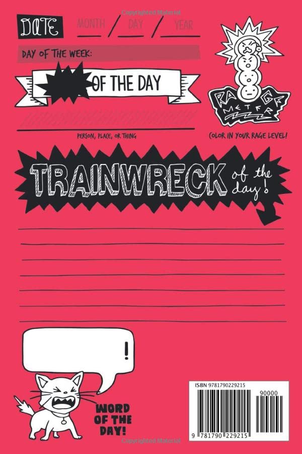 Rage Page: A Journal for the Bad Days — back cover