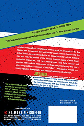 England's Dreaming, Revised Edition: Anarchy, Sex Pistols, Punk Rock, and Beyond — back cover