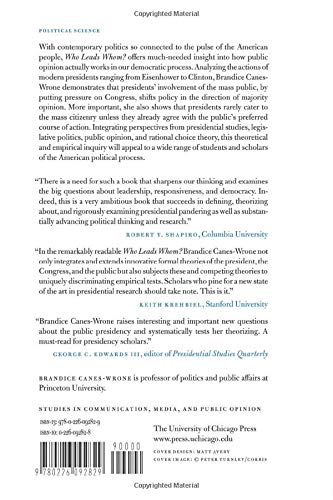 Who Leads Whom?: Presidents, Policy, and the Public (Studies in Communication, Media, and Public Opinion)