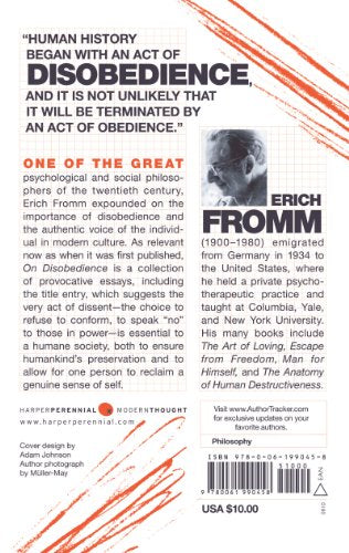 On Disobedience: Why Freedom Means Saying "No" to Power (Harper Perennial Modern Thought)