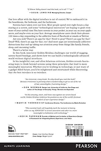 The Best Interface Is No Interface: The Simple Path to Brilliant Technology (Voices That Matter) — back cover