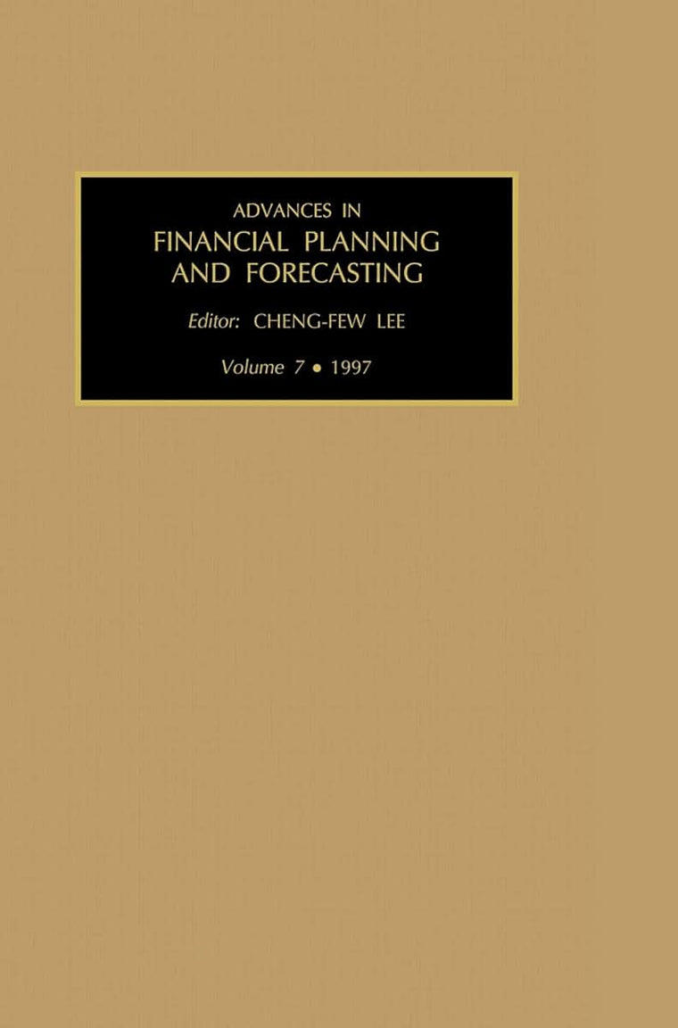 Advances in Financial Planning and Forecasting (Advances in Financial Planning and Forecasting, 7)