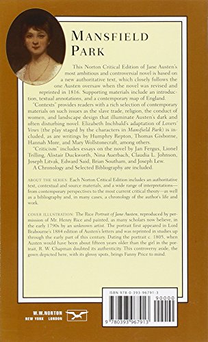 Mansfield Park: A Norton Critical Edition
