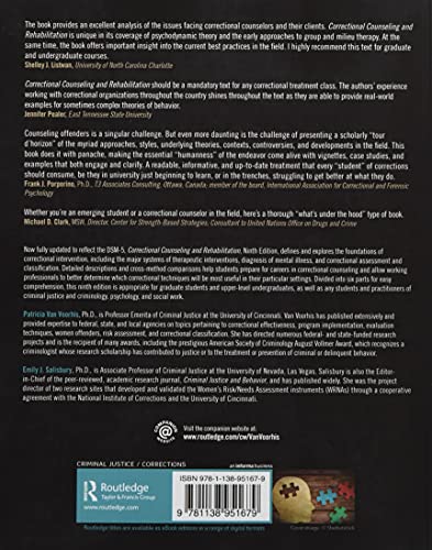 Correctional Counseling and Rehabilitation