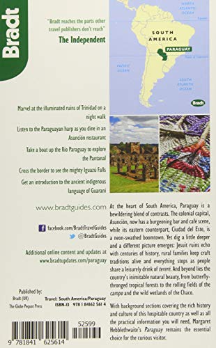 Paraguay (Bradt Travel Guide) — back cover