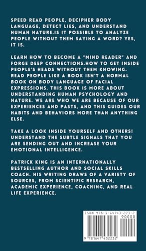 Read People Like a Book: How to Analyze, Understand, and Predict People's Emotions, Thoughts, Intentions, and Behaviors