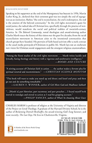 The Beloved Community — back cover