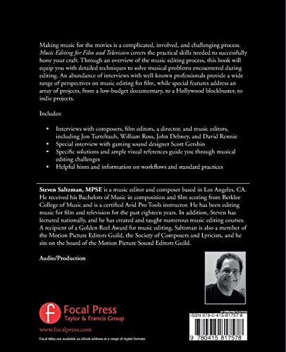 Music Editing for Film and Television: The Art and the Process