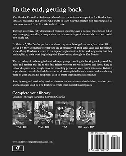 The Beatles Recording Reference Manual: Volume 5: Let It Be through Abbey Road (1969 - 1970)