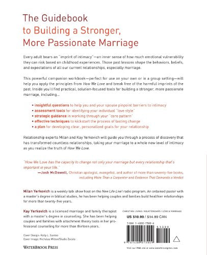 How We Love Workbook: Making Deeper Connections in Marriage