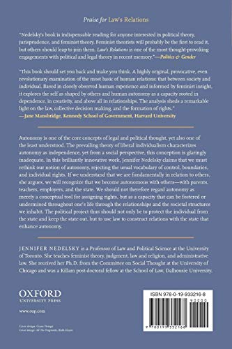 Law's Relations: A Relational Theory of Self, Autonomy, and Law
