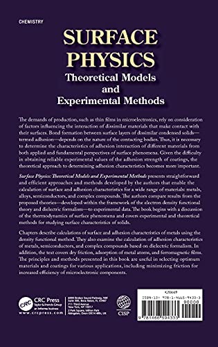 Surface Physics: Theoretical Models and Experimental Methods