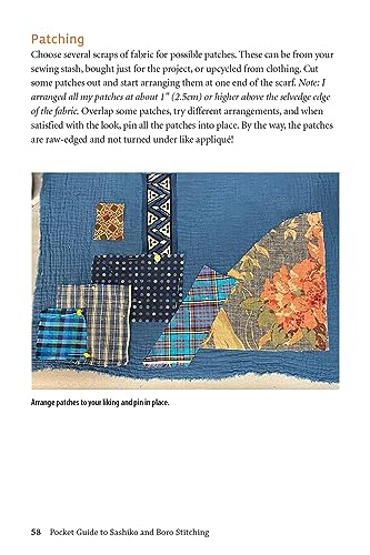 Pocket Guide to Sashiko and Boro Stitching: Carry-Along Reference to Stitches, Tools, and Projects (Landauer) Detailed How-To, 2 Step-by-Step Projects, Design Examples, History, and More