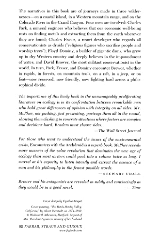 Encounters with the Archdruid: Narratives About a Conservationist and Three of His Natural Enemies