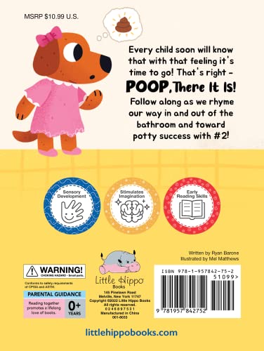 Little Hippo Poop, There It Is! Touch and Feel Board Book