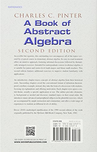 A Book of Abstract Algebra: Second Edition (Dover Books on Mathematics)