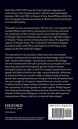 Rossian Ethics: W.D. Ross and Contemporary Moral Theory