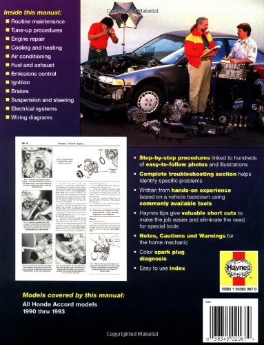 Honda Accord (90-93) Haynes Repair Manual by Haynes