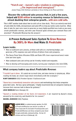 Predictable Revenue: Turn Your Business Into a Sales Machine with the $100 Million Best Practices of Salesforce.com