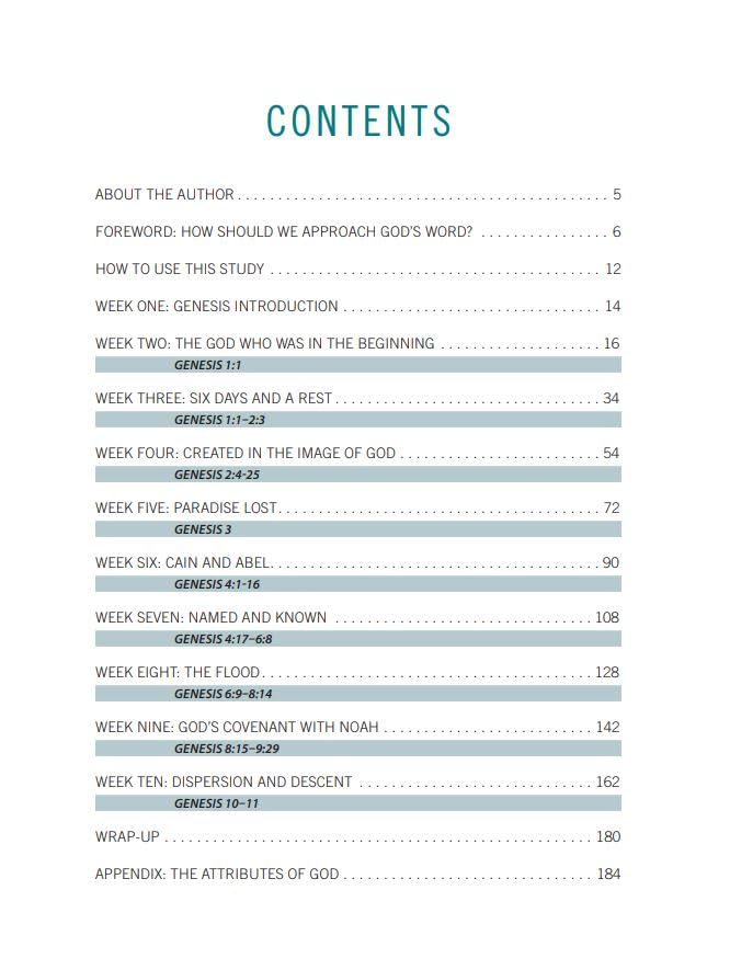 God of Creation: A Study of Genesis 1-11 - Bible Study Book