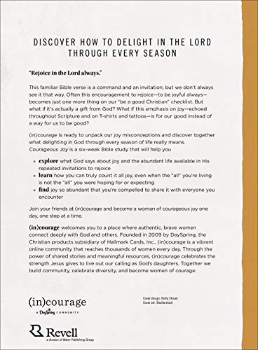 Courageous Joy: Delight in God through Every Season