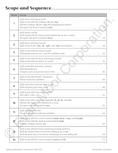 Evan-Moor Building Spelling Skills, Grade 3 - Homeschooling & Classroom Resource Workbook, Reproducible Worksheets, Teaching Edition, Spelling Strategies, Reading and Writing Skills