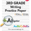 Writing Practice Paper with Dotted Lines for 3rd Grade: 120 Sheets of Lined Handwriting Paper, 1/2 Inch Rule (half) with Center Line, Notebook 11 x 8.5"