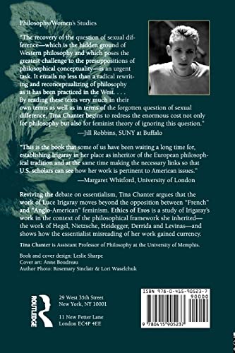 Ethics of Eros: Irigaray's Rewriting of the Philosophers
