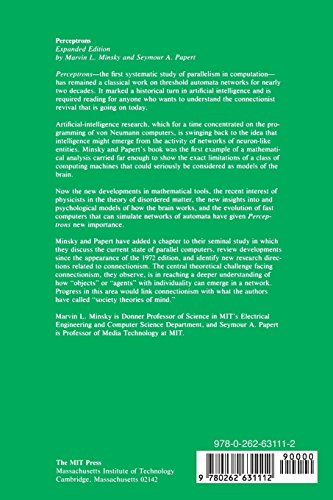 Perceptrons: An Introduction to Computational Geometry, Expanded Edition