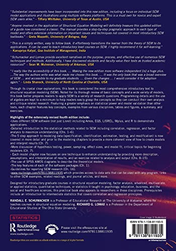 A Beginner's Guide to Structural Equation Modeling: Fourth Edition