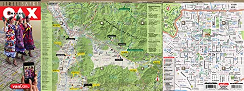 StreetSmart Oaxaca Map by VanDam -- Laminated State, Region and City Map to Oaxaca, Mexico with all attractions, sights, museums, mezcalerias, hotels, ... 2024 Edition (English and Spanish Edition)