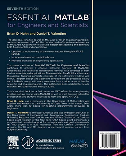 Essential MATLAB for Engineers and Scientists