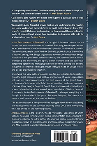 In the Best Interests of Baseball?: Governing the National Pastime